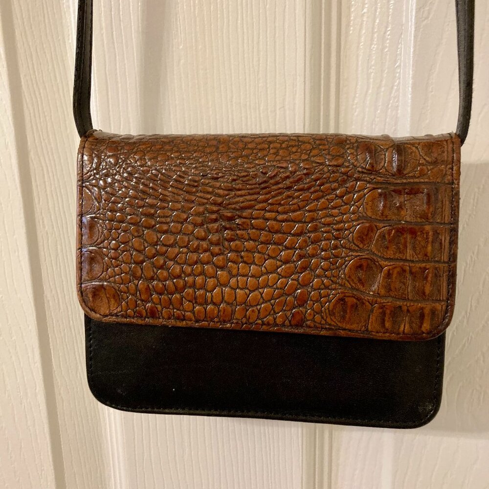 Great Condition, BRAHMIN, Jane in Pecan Melbourne, Crossbody Bag or Clutch